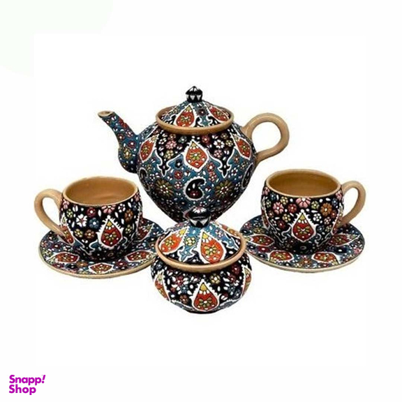 سرویس چای خوری میناکاری 14 پارچه کد 505D