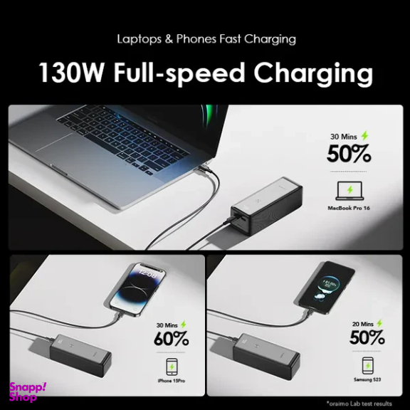 پاوربانک اورایمو مدل Power Jet 130W ظرفیت 27600 میلی آمپر ساعت