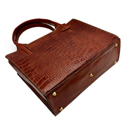 کیف چرم طبیعی زنانه کروکو مدل fateh 129