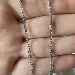 گردنبند زنجیر زنانه مدل توپی کد T1