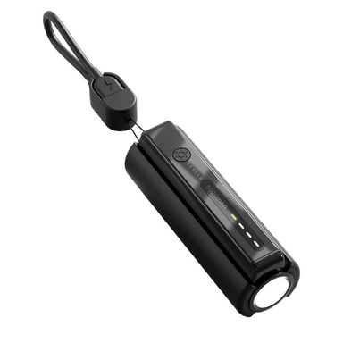 پاوربانک و چراغ قوه لولو مدل LVL-NOVAP-BK ظرفیت 5000 میلی آمپر ساعت