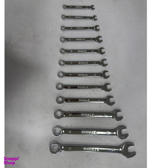 آچار یکسر تخت و یکسر رینگی استرانگ مدل SMT-STRONG-12PCS-22MM مجموعه 12 عددی