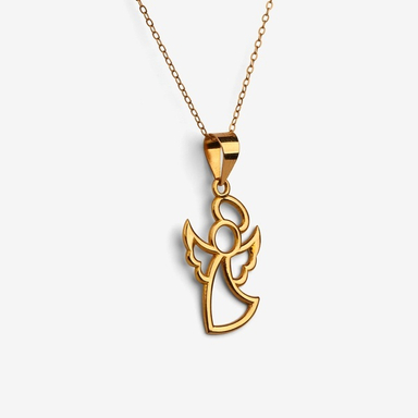 گردنبند طلا 18 عیار زنانه مدل فرشته کد 1148