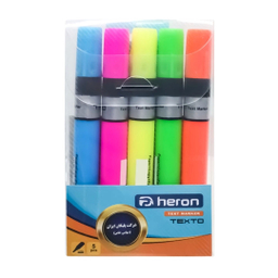 هایلایتر پلیکان هرون مدل Texto بسته 5 عددی