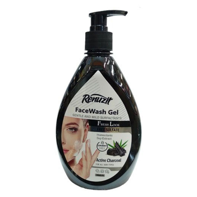 ژل شستشو پوست رینوزیت مدل Active Charcoal حجم 500 میلی لیتر