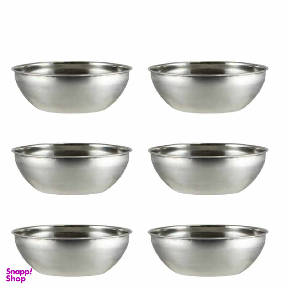 کاسه مدل استیل کد 17 مجموعه 6 عددی