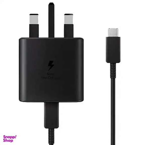 شارژر دیواری 45 وات سامسونگ مدل EP-TA845 به همراه کابل Type-C و تبدیل 3 به 2 هادرون مدل A10-1