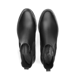 نیم بوت زنانه نوین چرم مدل 1633  WS3648 رنگ مشکی