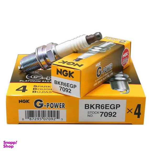 شمع خودرو ان جی کی مدل BKR6EGP 7092 بسته چهار عددی