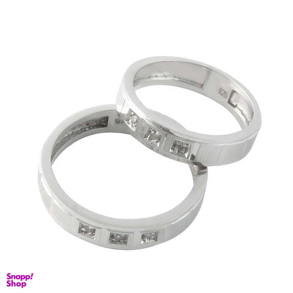 ست انگشتر نقره زنانه و مردانه کد AS055