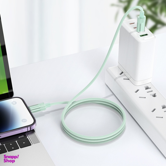 کابل 27 وات Type-C به Lightning بروفون مدل BU44 طول 1.2 متر