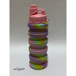 قمقمه سیلیکونی مدل تاشو کد GHCAB گنجایش 0.5 لیتر