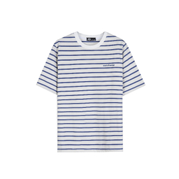 تیشرت زیگ مدل Sandero رنگ سفید آبی