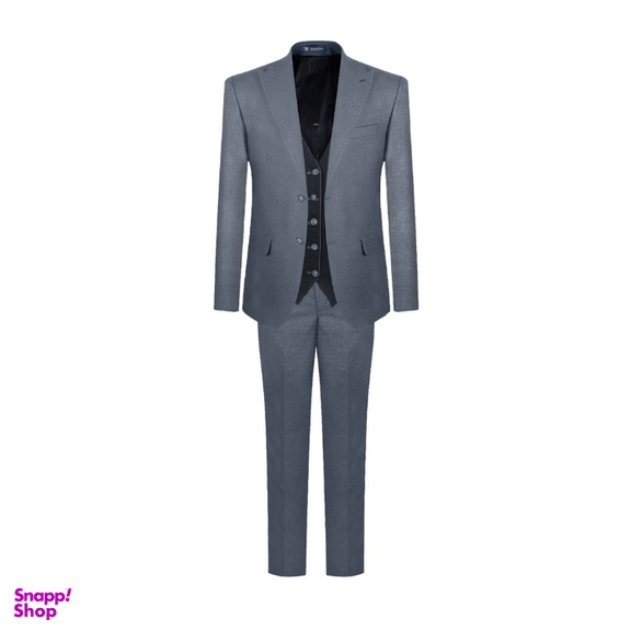 کت و شلوار کمبین کج راه مدل ژیله دورو کد 1445 رنگ طوسی روشن