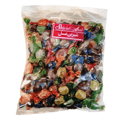 آبنبات کارناوال میوه های ترش شیرین عسل وزن 500 گرم