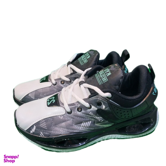 کفش ورزشی مردانه طرح جردن مدل پاپن کد 991 رنگ سفید مشکی