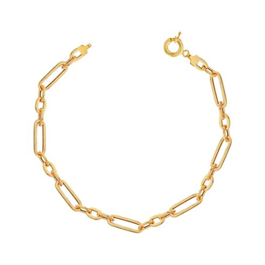 دستبند طلا 18 عیار زنانه میو گلد مدل هرمس متوسط کد BR481 سایز 19 سانتی متر