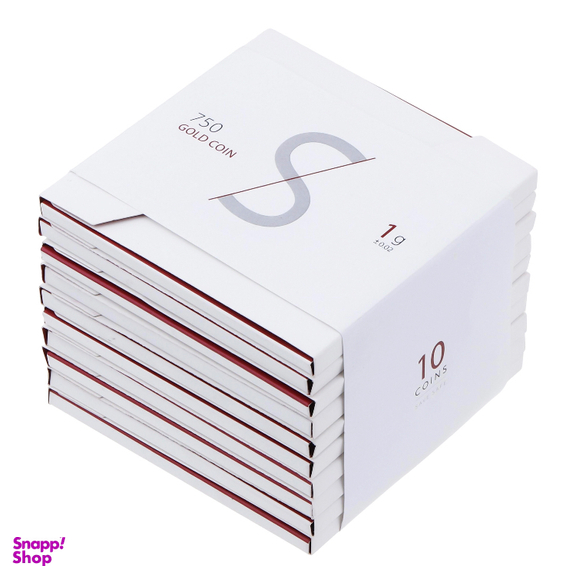 سکه گرمی طلا 18 عیار طلای سیف مدل S10 وزن 10 گرم - 10 عدد شمش 1 گرمی