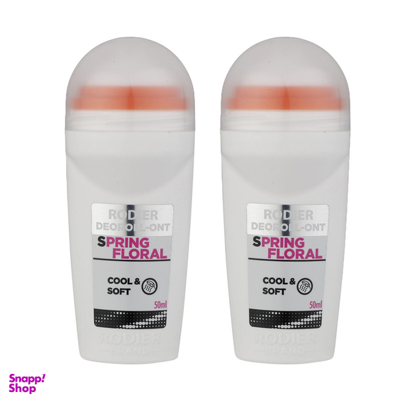 رول ضد تعریق رودیر مدل Spring Floral Cool & Soft حجم 50 میلی لیتر مجموعه 2 عددی