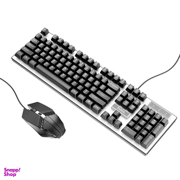 ماوس و کیبورد با سیم مخصوص بازی هوکو مدل GM18 RGB