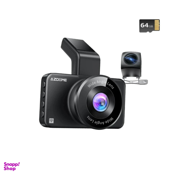 دوربین ثبت وقایع دو لنز آزدوم مدل M17Pro به همراه کارت حافظه 64 گیگابایت