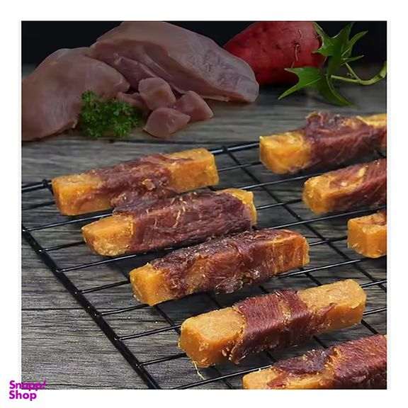 تشویقی سگ اندی با طعم مرغ رول پیچ شده وزن 100 گرم