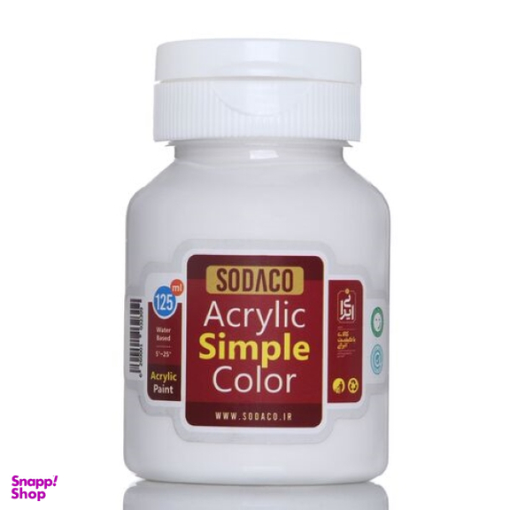 رنگ اکریلیک سوداکو مدل ساده حجم 125 میلی لیتر