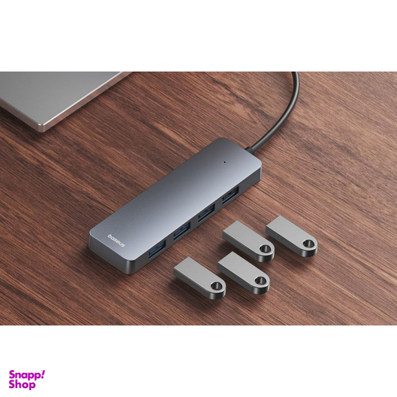هاب 4 پورت USB 3.0 بیسوس مدل BS-OH080 15cm