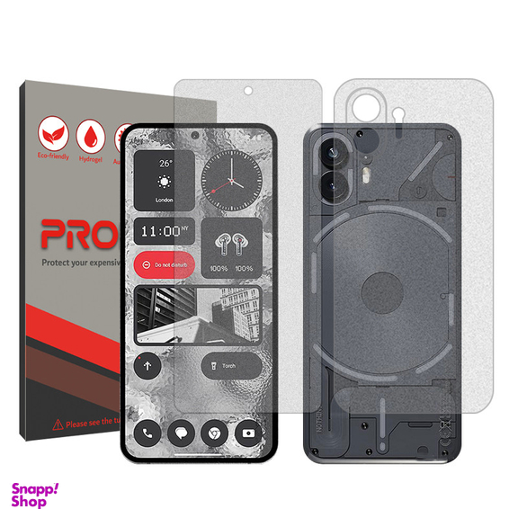 محافظ صفحه نمایش مات پرومیت مدل Resistant مناسب گوشی موبایل ناتینگ فون 2 به همراه محافظ پشت گوشی