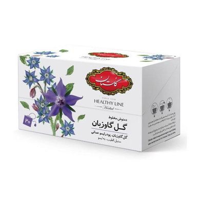دمنوش مخلوط گل گاو زبان گلستان بسته 20 عددی