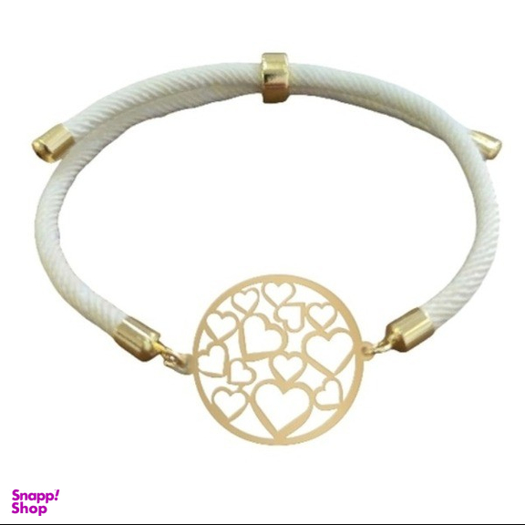 دستبند طلا 18 عیار زنانه پانسی طرح فانتزی کد Pe106066