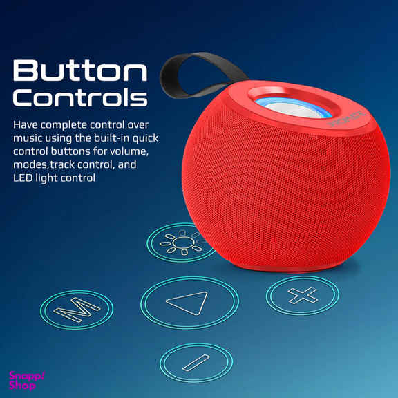 اسپیکر بلوتوثی قابل حمل پرومیت مدل JUGGLER.RED