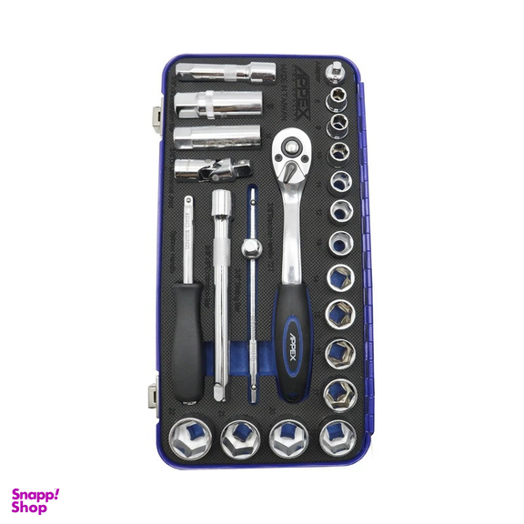 آچار بکس اپکس مدل SMT-3/8INCH-APX-1524-24PCS مجموعه 24 عددی