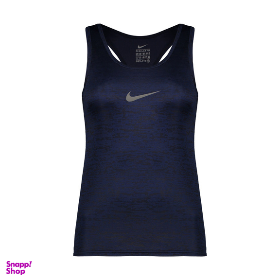 تاپ ورزشی زنانه طرح نایک کد AWT108 رنگ سرمه ای