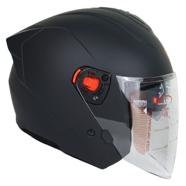 کلاه کاسکت بدون فک ردلاین کد 944 رنگ مشکی مات