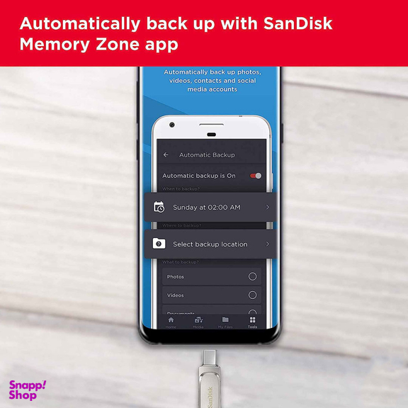 فلش مموری سن دیسک مدل Ultra Dual Drive Luxe ظرفیت 128 گیگابایت