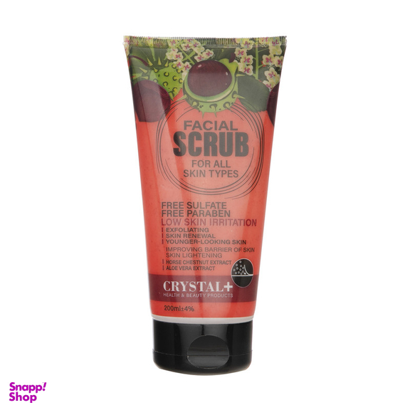 اسکراب لایه بردار پوست کریستال مدل Horse Chestnut-Aloe Vera حجم 200 میلی لیتر