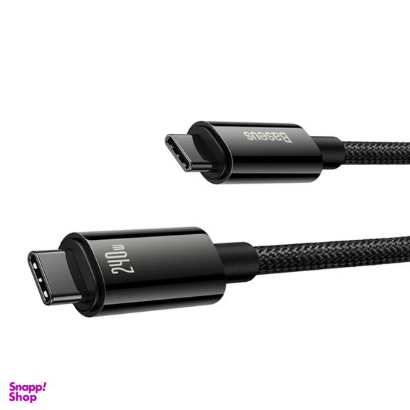 کابل تبدیل USB-C بیسوس مدل (TUNGSTEN GOLD (240W طول 2 متر