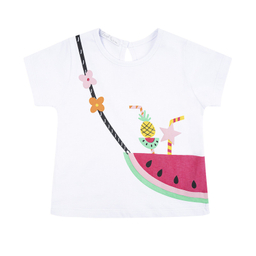ست تیشرت و شلوارک دخترانه فیورلا مدل happy fruits کد 25013