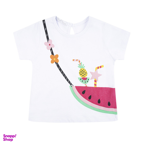 ست تیشرت و شلوارک دخترانه فیورلا مدل happy fruits کد 25013