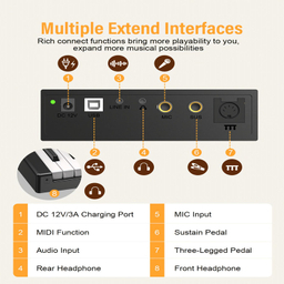 پیانو دیجیتال کونیکس مدل PJ88D