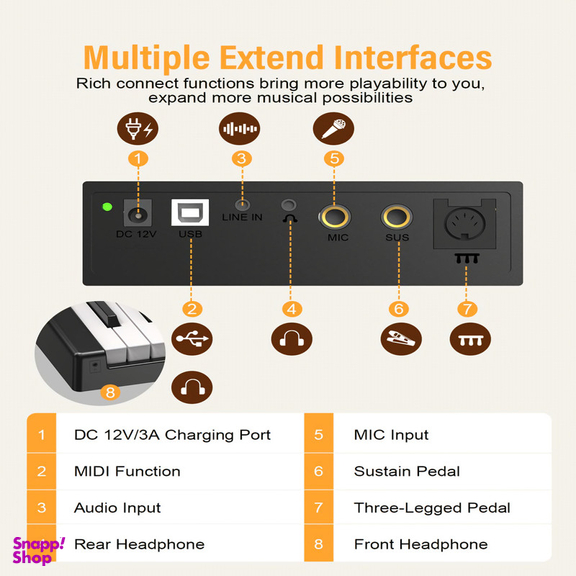 پیانو دیجیتال کونیکس مدل PJ88D