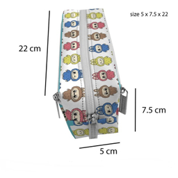 جامدادی مستر راد مدل سه زیپ طرح لبوبو کد 2838