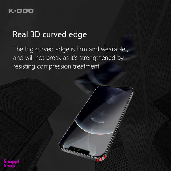 محافظ صفحه نمایش کی-دوو مدل 3D-Curved مناسب برای گوشی موبایل اپل iPhone 13 Pro /13