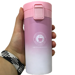 تراول ماگ دوقفله مدل دورنگ مات کد ps542 ظرفیت 350 میلی لیتر