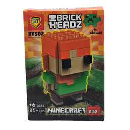 ساختنی 85 تکه ناب سل مدل ماینکرافت الکس طرح MINECRAFT ALEX 85PCS کد BT502