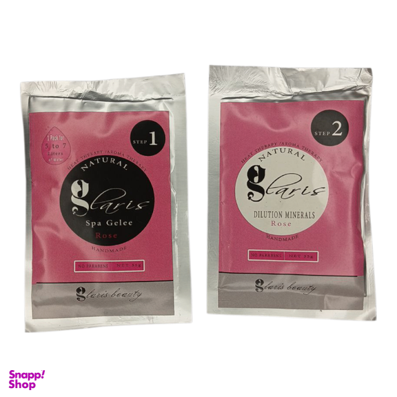 پدی ژل پدیکور گلاریس مدل Rose وزن 35 گرم به همراه حلال