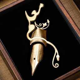 تابلو ورق طلا الون طرح معلم