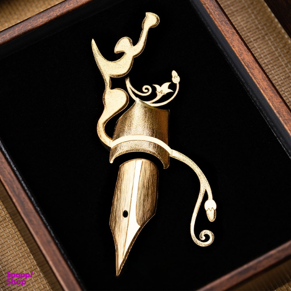 تابلو ورق طلا الون طرح معلم