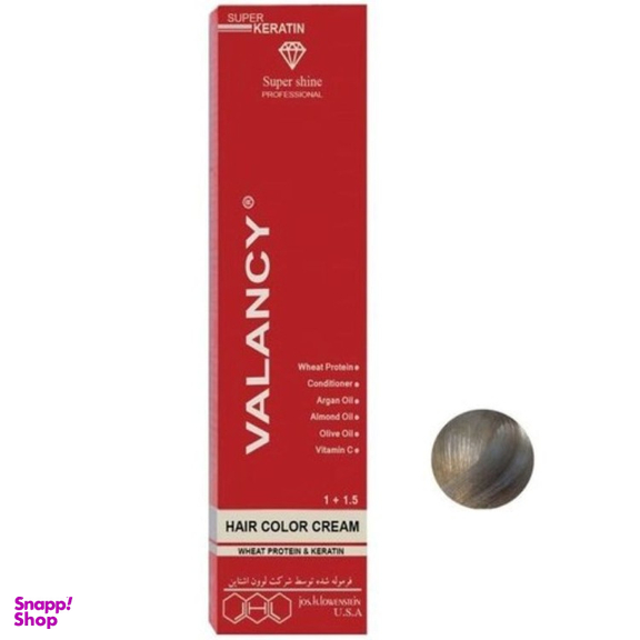 رنگ مو والانسی کد B7 8.31 شماره شماره B7 رنگ بلوند بژ روشن وزن 100 گرم